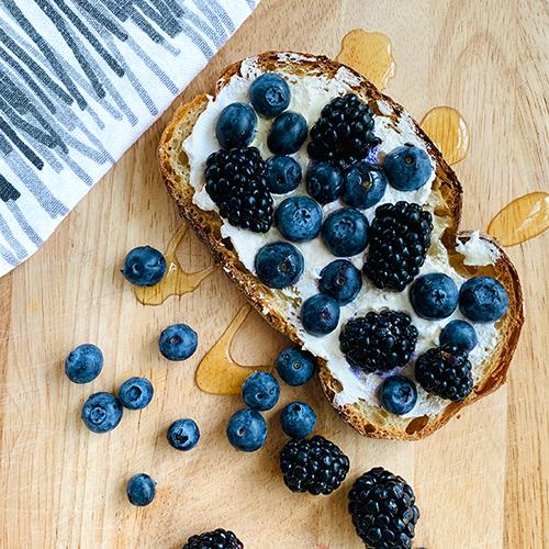 Blueberry Tartine