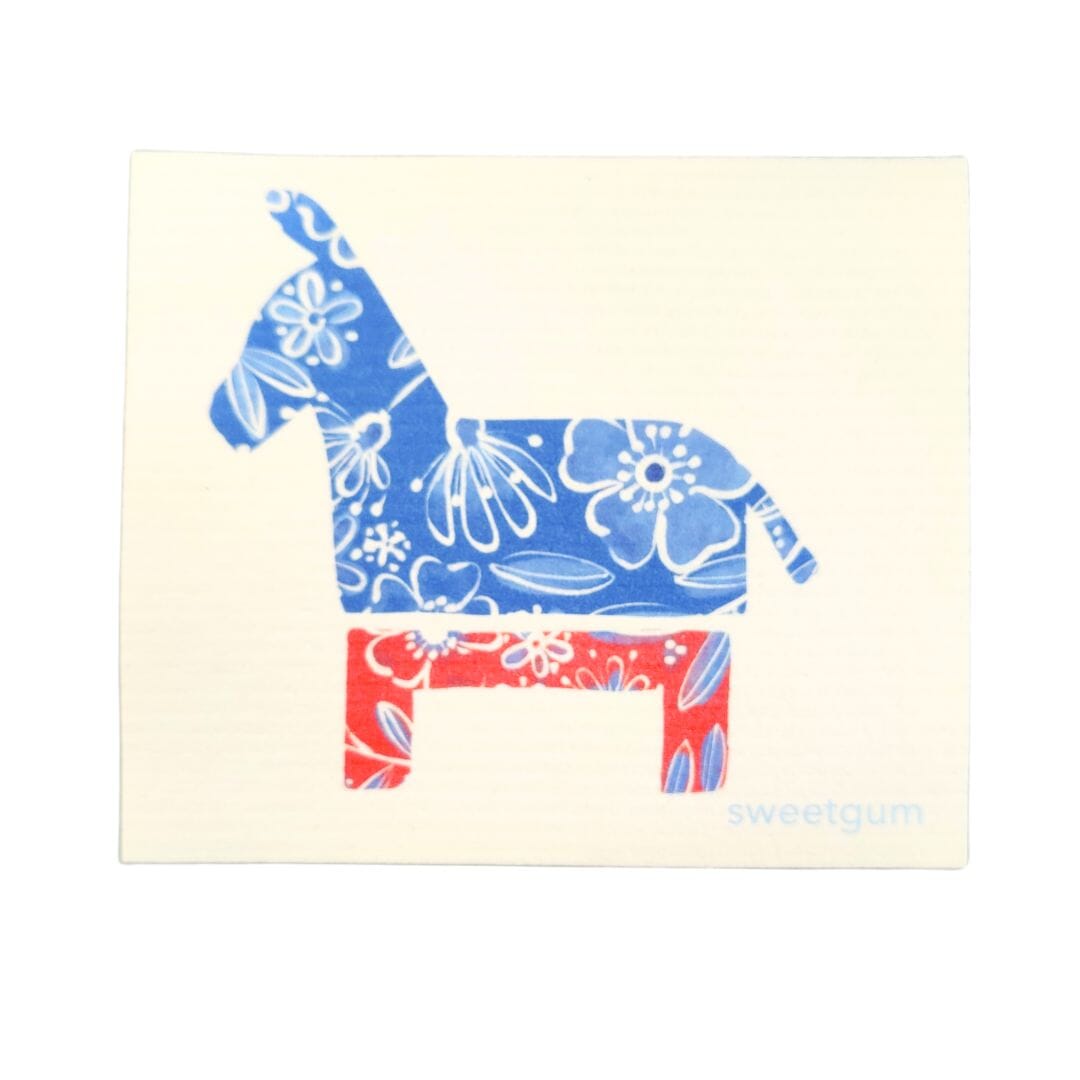 Bipartisan Donkey &amp; Elephant Swedish Dishcloth Set | Red, White &amp; Blue Swedish Dishcloths sweetgum textiles company, LLC 