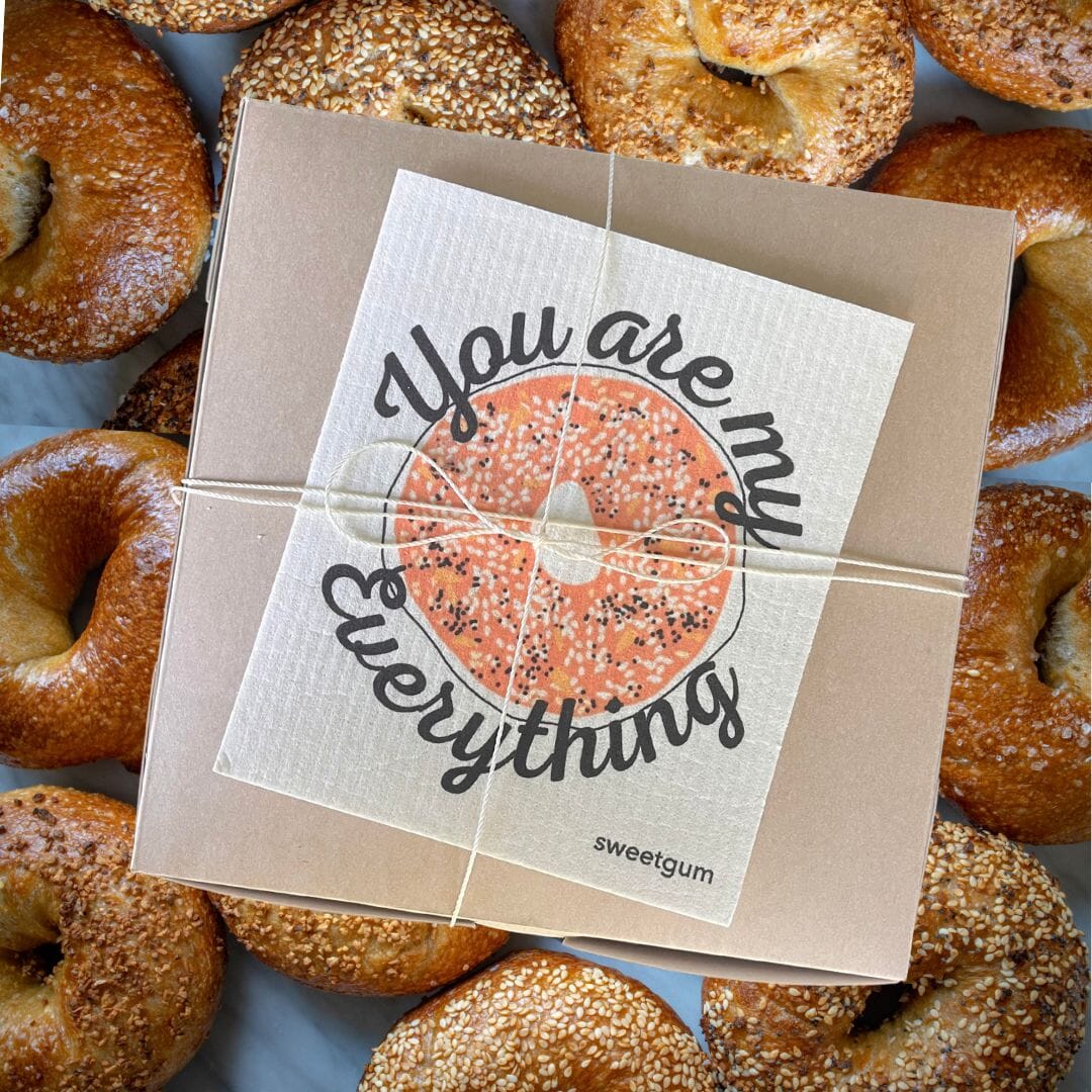 Everything Bagel Swedish dishcloth Swedish Dishcloths SWEETGUM TEXTILES CO., LLC 