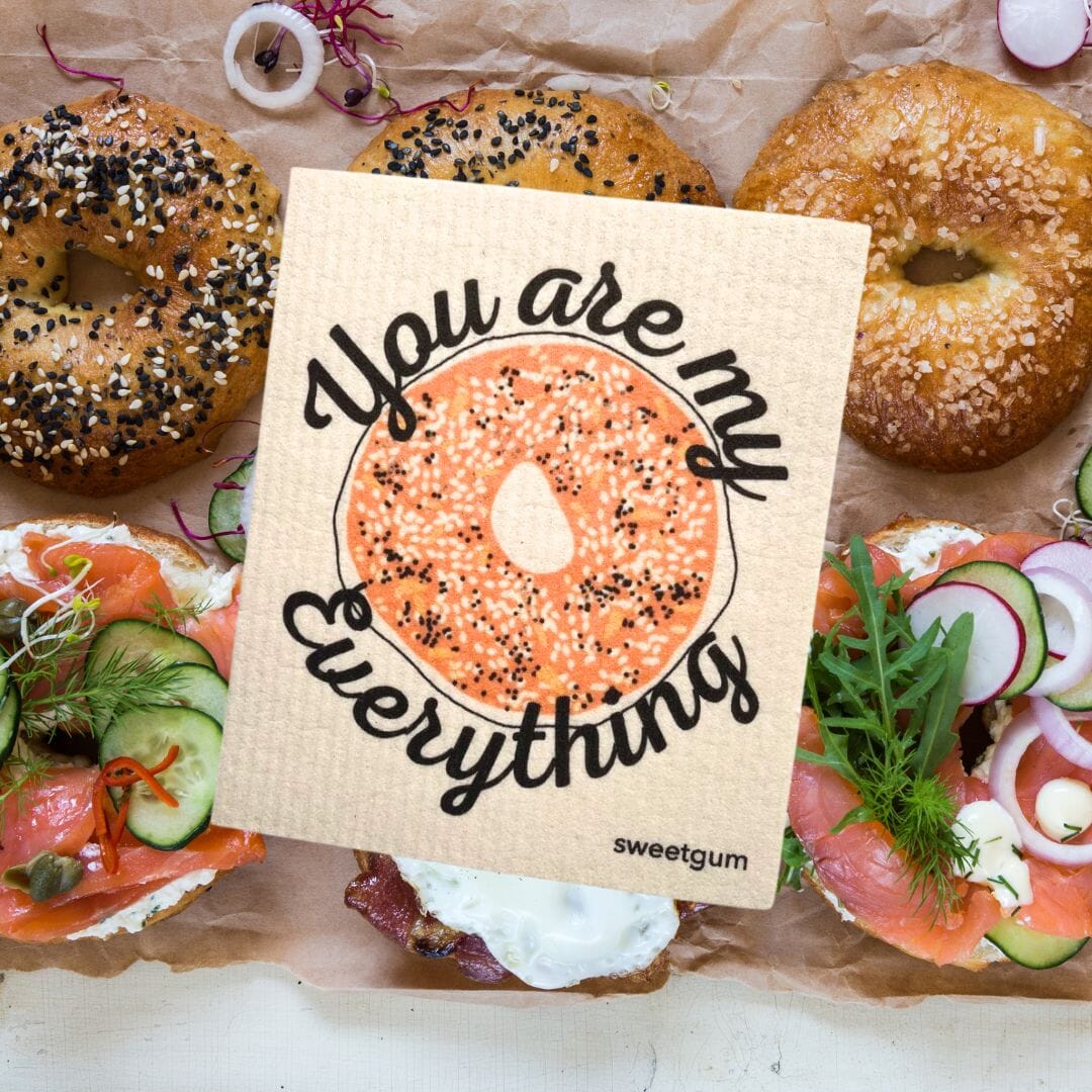 Everything Bagel Swedish dishcloth Swedish Dishcloths SWEETGUM TEXTILES CO., LLC 