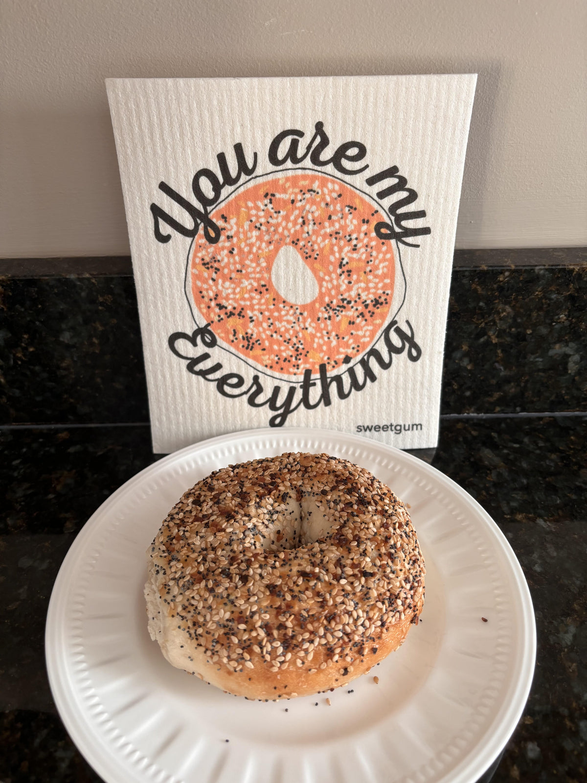 Everything Bagel Swedish dishcloth Swedish Dishcloths SWEETGUM TEXTILES CO., LLC 