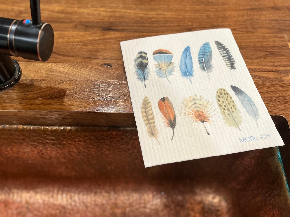 Feathers Swedish Dishcloth | Swedish Dishcloths SWEETGUM TEXTILES CO., LLC 