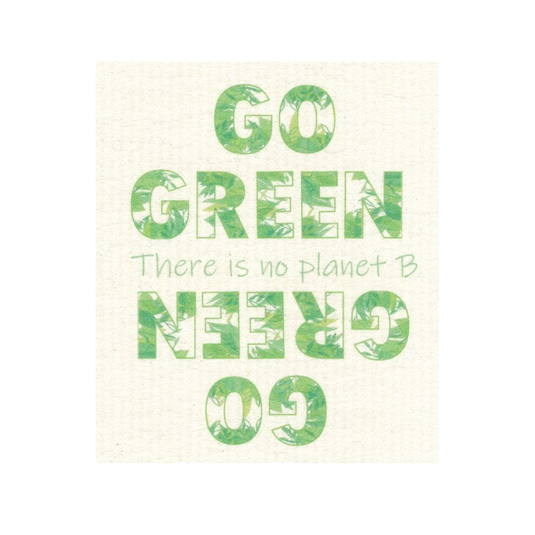 Go Green - There is no Planet B | Swedish Dishcloth Swedish Dishcloths SWEETGUM TEXTILES CO., LLC 