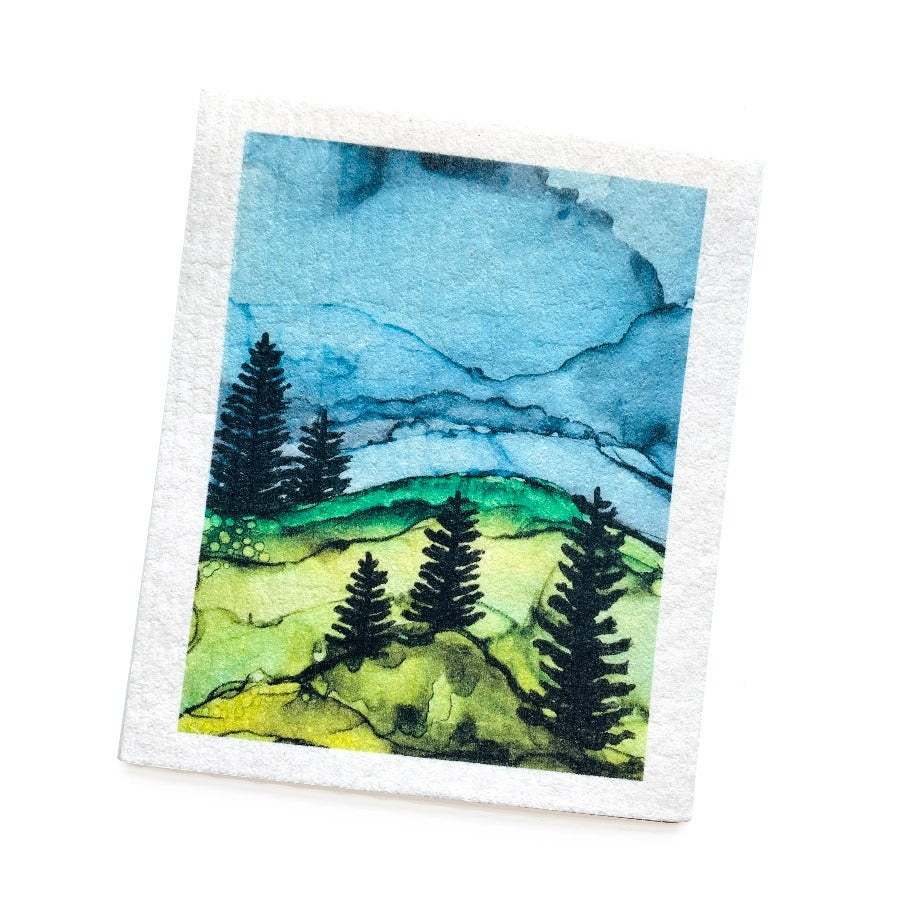 Bundle of 3 Swedish Dishcloths | Coastal Forest | Studio Feron Swedish Dishcloths sweetgum textiles company, LLC 