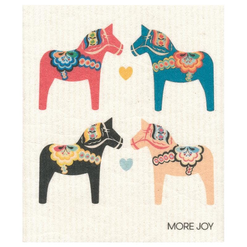 Dala Horse Swedish Dishcloth | Multi-color Swedish Dishcloths SWEETGUM TEXTILES CO., LLC 