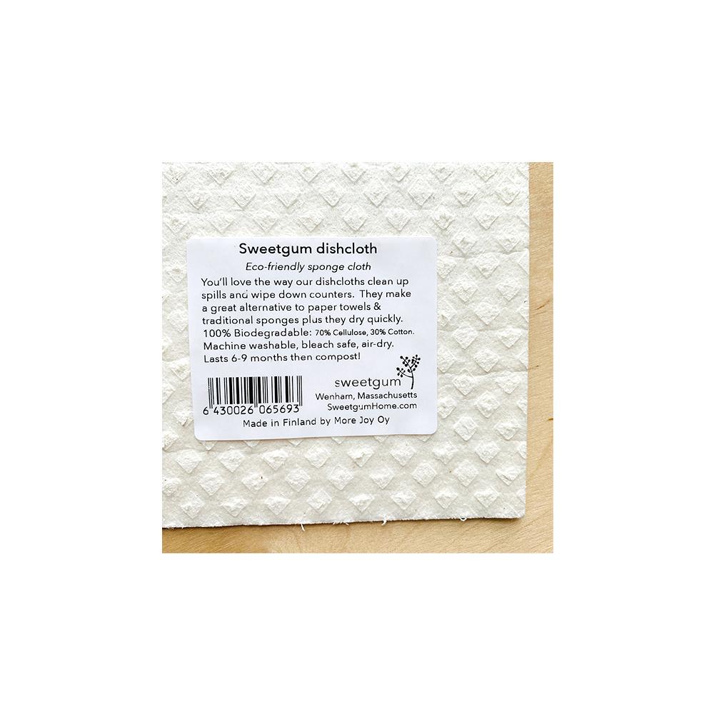 Hedgehog | White on Grey | Swedish Dishcloth Swedish Dishcloths sweetgum textiles company, LLC 