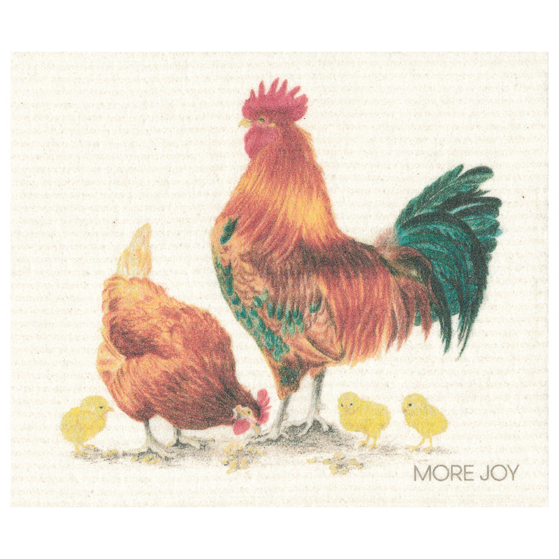 Hen & Rooster Swedish Dishcloth Swedish Dishcloths SWEETGUM TEXTILES CO., LLC 
