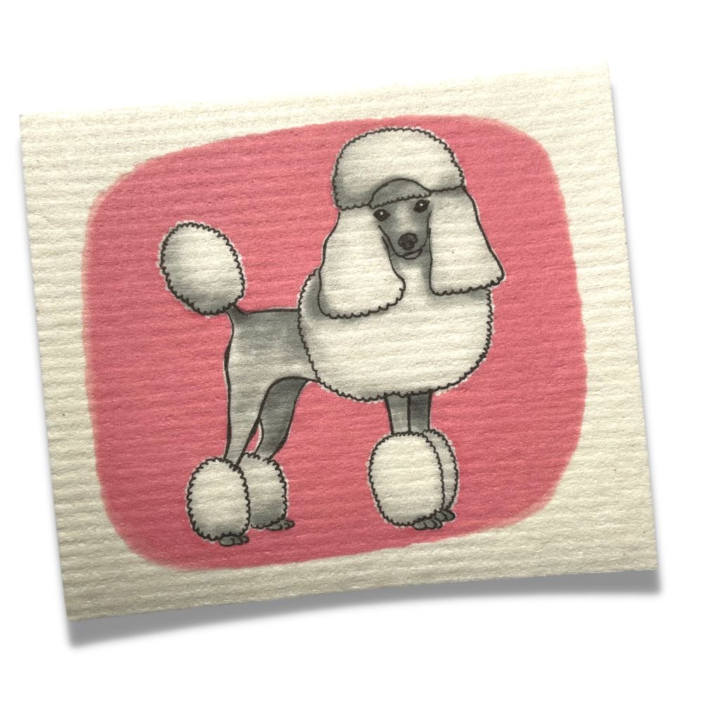 Poodle Dog Swedish Dishcloth | Sweetgum Home Swedish Dishcloths sweetgum textiles company, LLC 