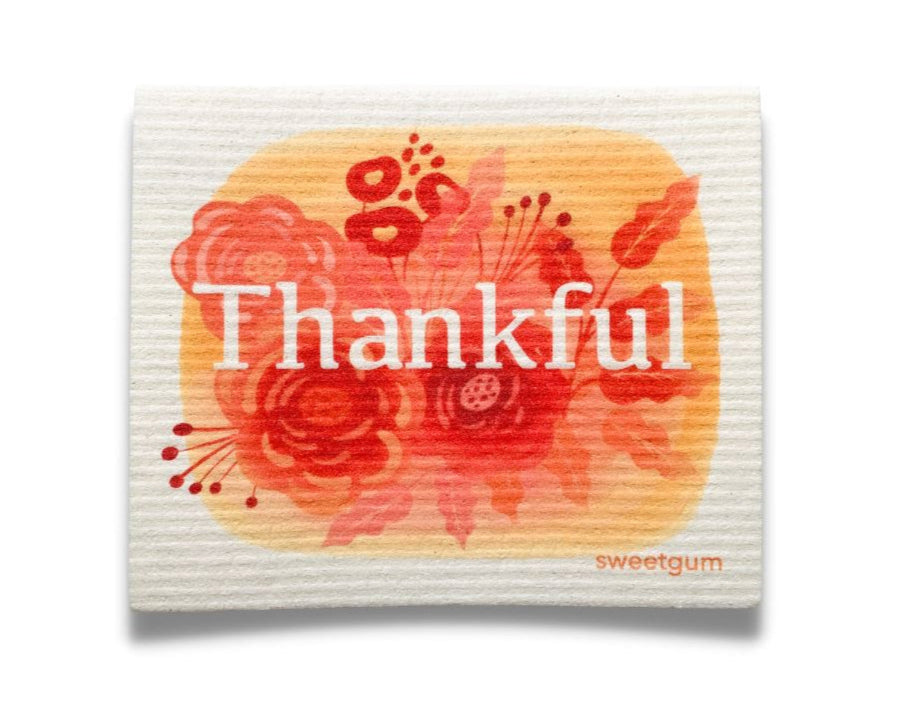 Thankful Swedish Dishcloth | Sweetgum Home Swedish Dishcloths sweetgum textiles company, LLC 