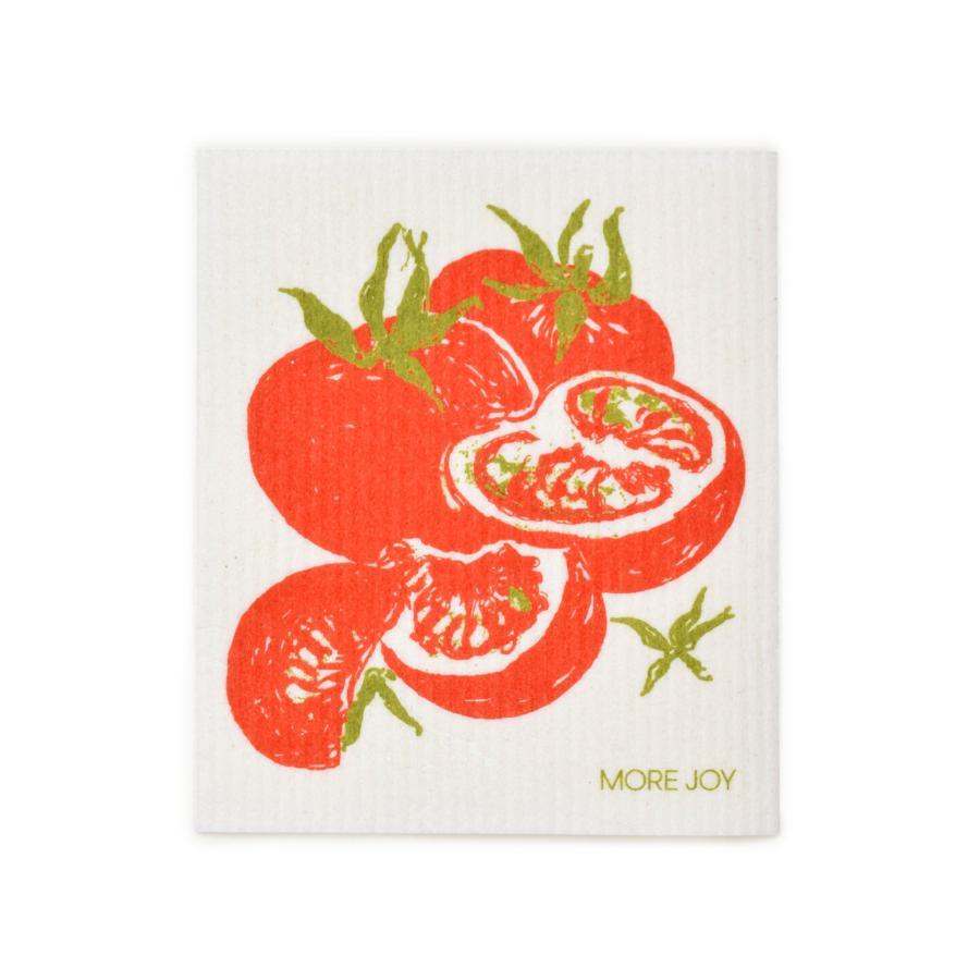 Tomatoes Swedish Dishcloth | Red | 8&quot; x 6.75&quot; | More Joy Swedish Dishcloths SWEETGUM TEXTILES CO., LLC 